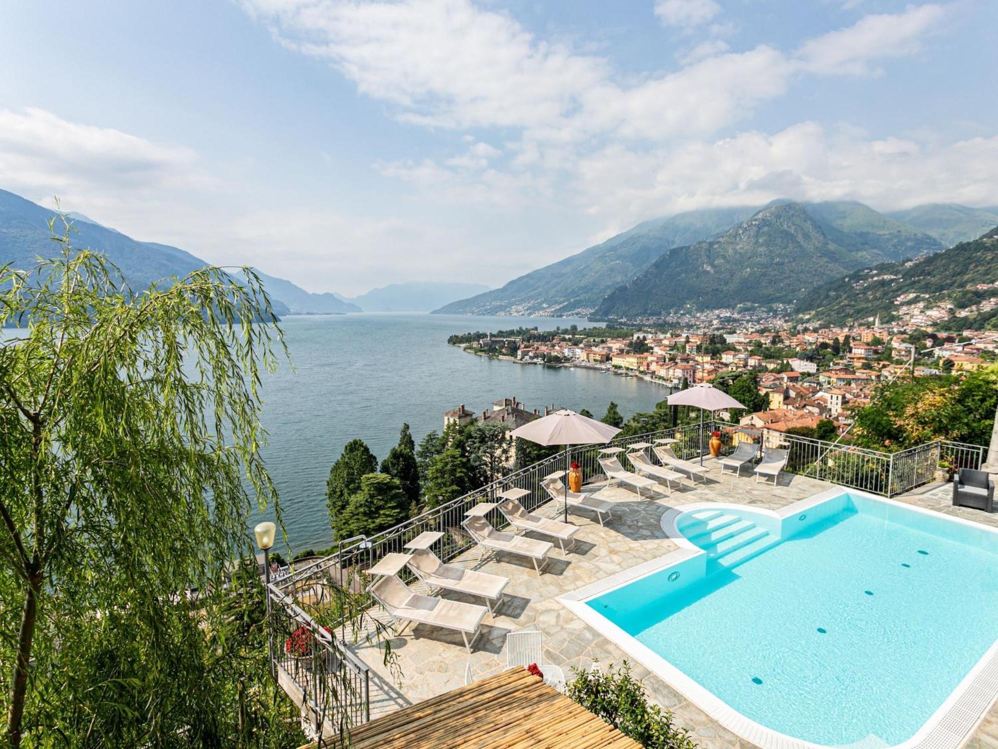 Wonderful Flat With Swimming Pool Lift And Garden Apartment Gravedona Exterior foto